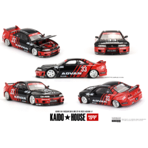 Nissan Skyline GT-R (R33) Kaido Works ADVAN, MiniGT/Kaido House, 1/64, KHMG191