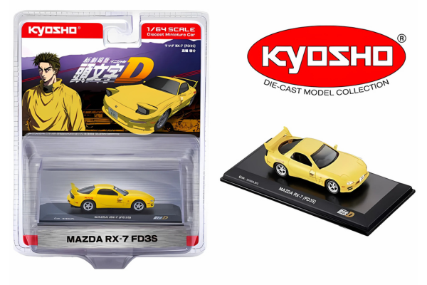 Kyosho Unleashes 1/64 ‘Initial D’ Icons in Circuit Wolf Blister Pack – Releases July 1st, 2025