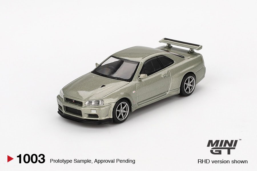 NISSAN SKYLINE GT-R (R34) V-SPEC II NÜR – MILLENNIUM JADE 2002 – MGT01003-R