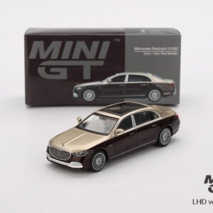 Mercedes-Maybach S680 (2024), MiniGT, 1:64, Gold/Dark Red Metallic, MGT00962-L