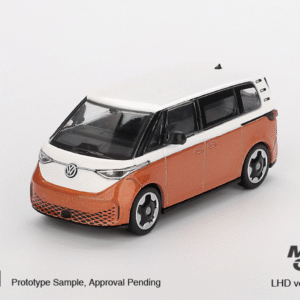 Volkswagen ID. Buzz Caravelle (2024), MiniGT, 1:64, Candy White / Energetic Orange, MGT01061-L PREORDER